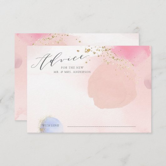 Abstract Kaart Vrijgezellenfeest (Voorkant / Achterkant)