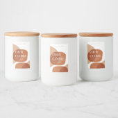 Abstract kaartenlabel voor pasta voedselcontainer etiket (Flessen)