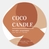 Abstract kaartenlabel voor vormen ronde sticker (Voorkant)