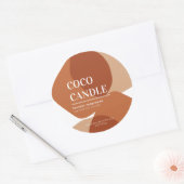 Abstract kaartenlabel voor vormen ronde sticker (Envelop)