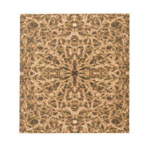 Abstract kaleidoscoop pelpatroon notitieblok