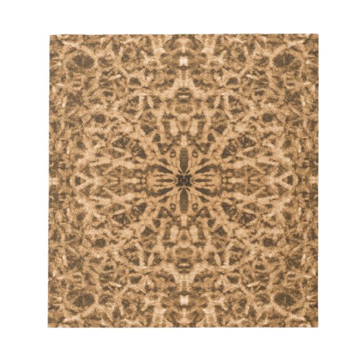 Abstract kaleidoscoop pelpatroon notitieblok (Voorkant)