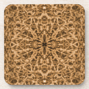 Abstract kaleidoscoop pelpatroon onderzetter