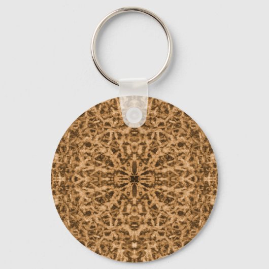 Abstract kaleidoscoop pelpatroon sleutelhanger (Voorkant)