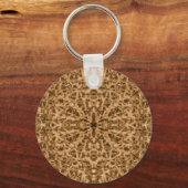 Abstract kaleidoscoop pelpatroon sleutelhanger (Voorkant)