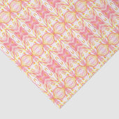 Abstract Kaleidoscooppatroon, Roze Weefseldocument Tissuepapier (Detail)