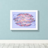 Abstract Kaleidoscope Burst Canvas (Insitu (Houten vloer))