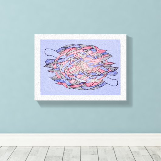 Abstract Kaleidoscope Burst Canvas (Insitu (Houten vloer))