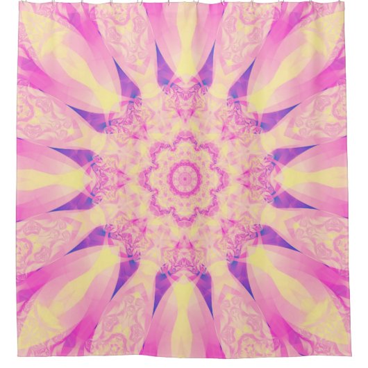 Abstract kaleidoscope pastel background. Beautiful Douchegordijn (Voorkant)
