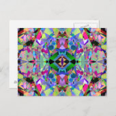 Abstract Kaleidoscope Pattern Briefkaart (Voorkant / Achterkant)