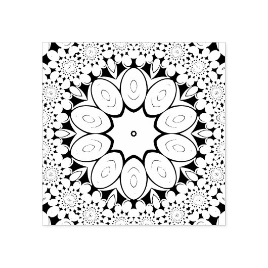 abstract kaleidoscope rubberstempel (Afrduk)
