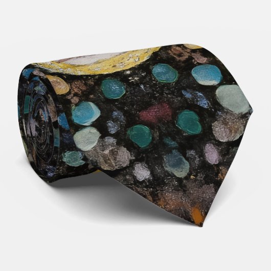 Abstract Kaleidoscopic Art Tie Stropdas (Opgerold)