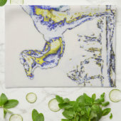 Abstract kameel....replica theedoek (Gevouwen)