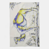 Abstract kameel....replica theedoek (Verticaal)