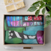 Abstract Kamp Trailer Bloemen Decoupage Tissuepapier (Geschenk)