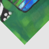 Abstract Kamp Trailer Bloemen Decoupage Tissuepapier (Detail)