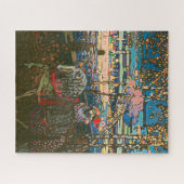 Abstract Kandinski Riding Paar Art Schilderij Legpuzzel (Horizontaal)