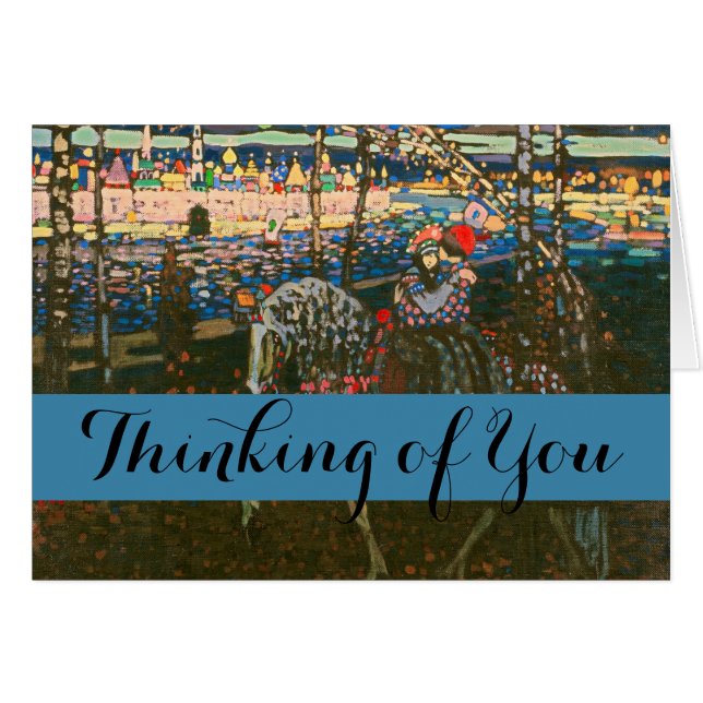 Abstract Kandinsky Riding Paar Kleurrijk (Voorkant Horizontaal)