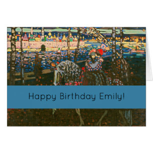 Abstract Kandinsky Riding Paar Kleurrijk