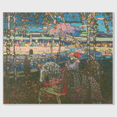 Abstract Kandinsky Riding Paar Kleurrijk Cadeaupapier (Vlak)