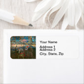 Abstract Kandinsky Riding Paar Kleurrijk Etiket (Insitu)