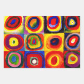 Abstract Kandinsky Riding Paar Kleurrijk Inpakpapier Vel (Voorkant 2)