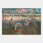 Abstract Kandinsky Riding Paar Kleurrijk Inpakpapier Vel (Voorkant)