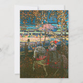 Abstract Kandinsky Riding Paar Kleurrijk Kaart (Achterkant)