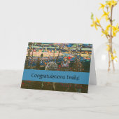 Abstract Kandinsky Riding Paar Kleurrijk Kaart (Gele Bloem)