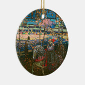 Abstract Kandinsky Riding Paar Kleurrijk Keramisch Ornament (Rechts)