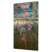 Abstract Kandinsky Riding Paar Kleurrijk Klembord (Links)