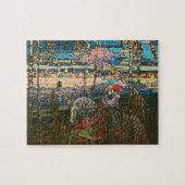 Abstract Kandinsky Riding Paar Kleurrijk Legpuzzel (Horizontaal)