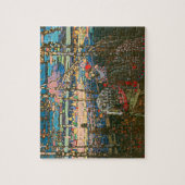 Abstract Kandinsky Riding Paar Kleurrijk Legpuzzel (Verticaal)