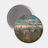 Abstract Kandinsky Riding Paar Kleurrijk Magneet (Voorkant / Achterkant)