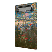 Abstract Kandinsky Riding Paar Kleurrijk Mini Klembord (Angled2)