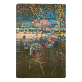 Abstract Kandinsky Riding Paar Kleurrijk Mini Klembord (Achterkant)