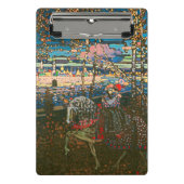 Abstract Kandinsky Riding Paar Kleurrijk Mini Klembord (Voorkant)