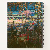 Abstract Kandinsky Riding Paar Kleurrijk Notitieboek (Achterkant)