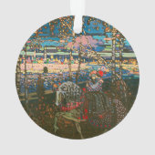 Abstract Kandinsky Riding Paar Kleurrijk Ornament (achterkant)