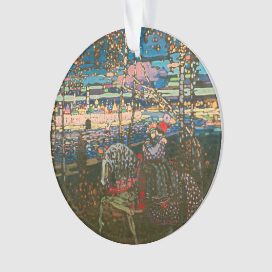 Abstract Kandinsky Riding Paar Kleurrijk Ornament (voorkant)