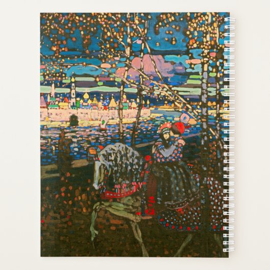 Abstract Kandinsky Riding Paar Kleurrijk Planner (Achterkant)