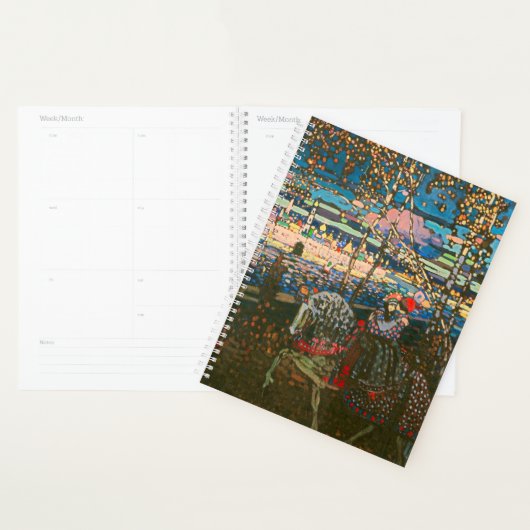 Abstract Kandinsky Riding Paar Kleurrijk Planner (Display)