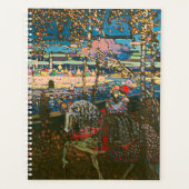 Abstract Kandinsky Riding Paar Kleurrijk Planner (Voorkant)