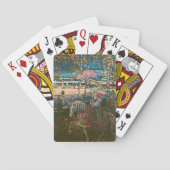 Abstract Kandinsky Riding Paar Kleurrijk Pokerkaarten (Achterkant)