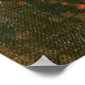 Abstract Kandinsky Riding Paar Kleurrijk Poster (Hoek)