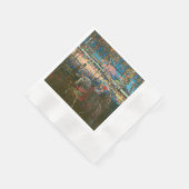 Abstract Kandinsky Riding Paar Kleurrijk Servet (Hoek)