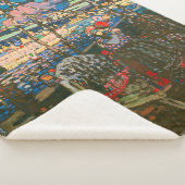 Abstract Kandinsky Riding Paar Kleurrijk Sherpa Deken (3/4)