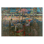 Abstract Kandinsky Riding Paar Kleurrijk Snijplank (Voorkant)