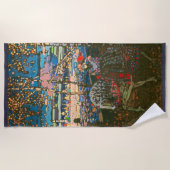 Abstract Kandinsky Riding Paar Kleurrijk Strandlaken (Voorkant)