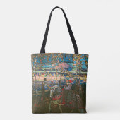 Abstract Kandinsky Riding Paar Kleurrijk Tote Bag (Achterkant)